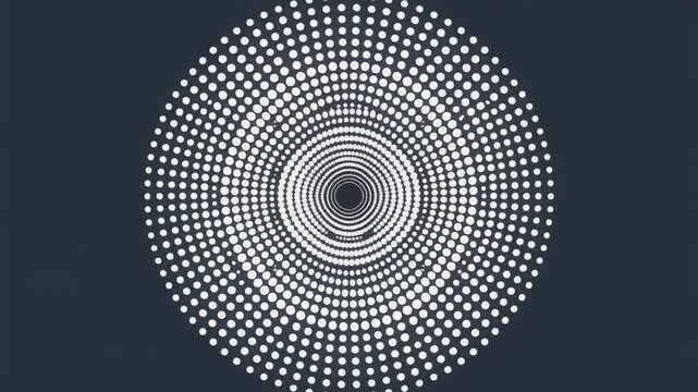 Radial Dot Fan Minimal Background