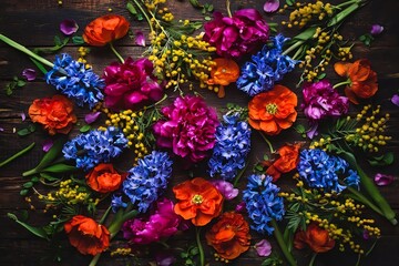 Fototapeta premium colorful flower background