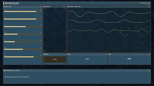 Tide Lock Monitoring HUD Seamless Loop