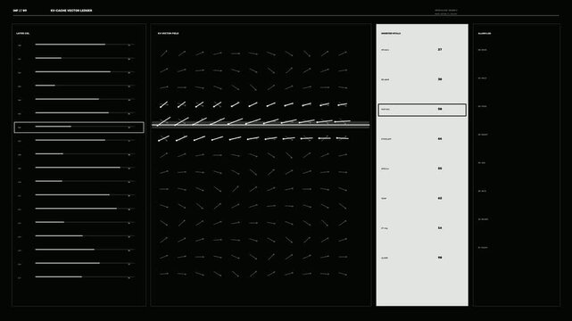 AI Inference Activity Monitor HUD Seamless Loop