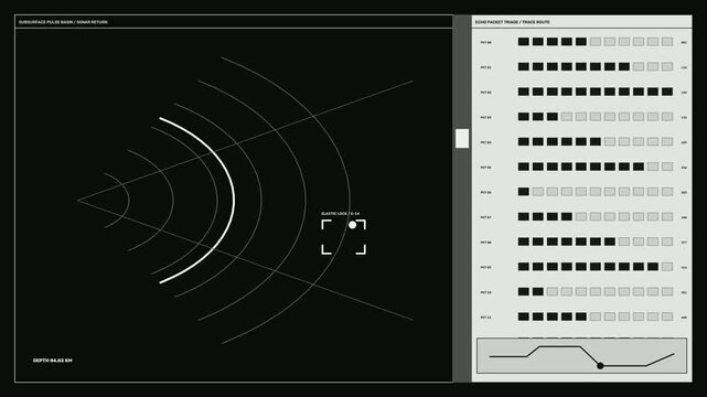 Planetary Surface Scanning Interface Animation Seamless Loop