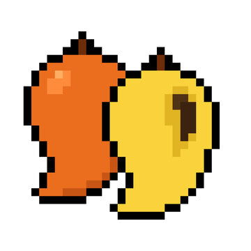 Pixel Art Canistel Fruit