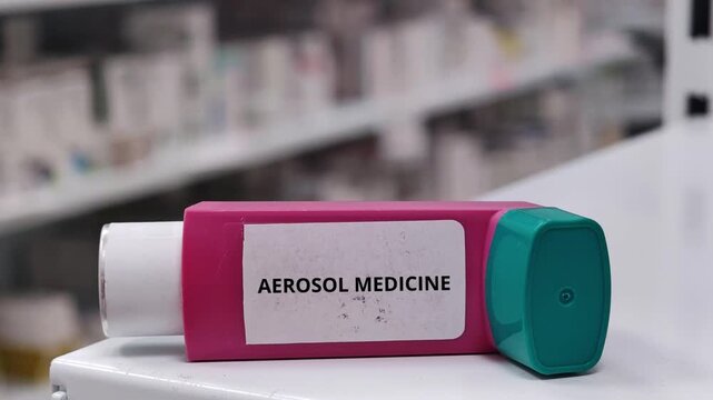 AEROSOL MEDICINE formulated for pulmonary delivery through an aerosol inhaler