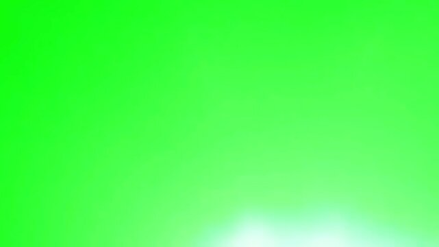 Lightning strike and flash on green screen background