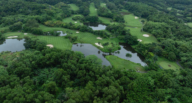 Golf course in shenzhen city, China