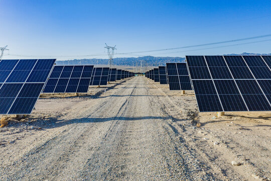 Solar photovoltaic panels; wind turbine power plant; new energy
