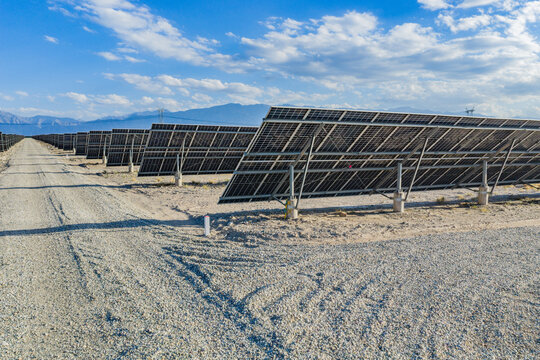 Solar photovoltaic panels; wind turbine power plant; new energy
