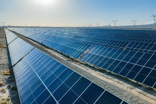Solar photovoltaic panels; wind turbine power plant; new energy