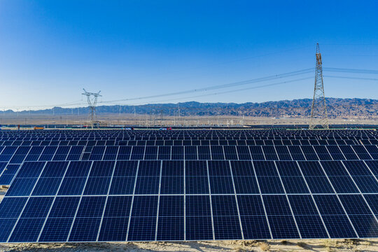 Solar photovoltaic panels; wind turbine power plant; new energy