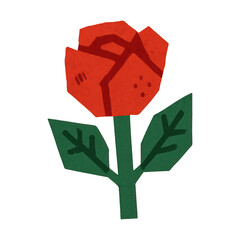 Naklejka premium PNG Colorful abstract rose illustration.