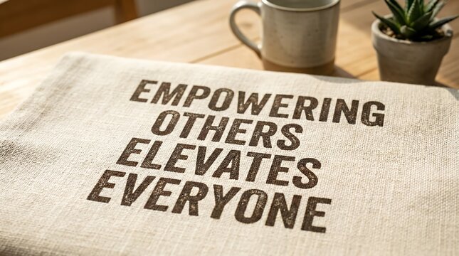 Empowering Others Elevates Everyone Quote Inspirational Message Background  Empowering others elevates everyone quote inspirational message background motivation encouragement support