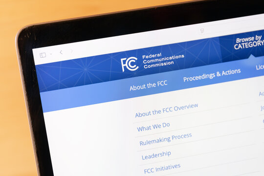 Ostersund, Sweden - Aug 26, 2026. Federal Communications Commission FCC website. The Federal Communications Commission FCC is an independent agency of the United States.