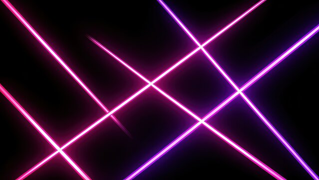 abstract neon pink purple glowing energy beams on matte black void futuristic background for modern tech banner ad design