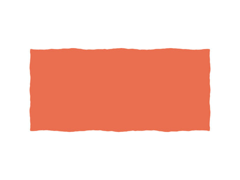 A solid rectangular shape with a textured orange fill on a white background