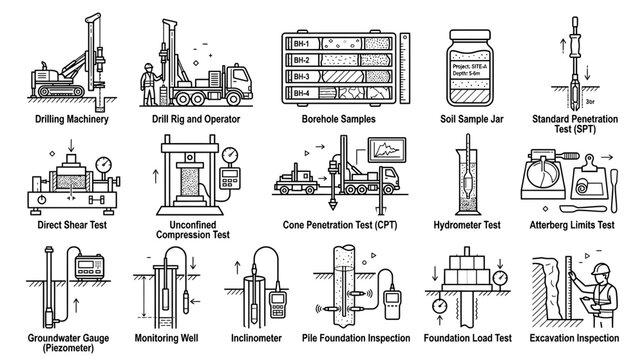 Geotechnical Engineering Equipment and Tests Collection
