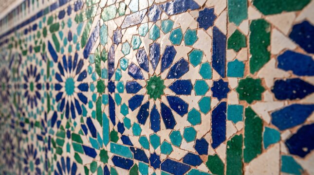 moroccan tile moroccan zellige geometric tile blue tile green tile ceramic tile mosaic tile islamic art arabesque tile traditional tile handmade tile handcrafted tile