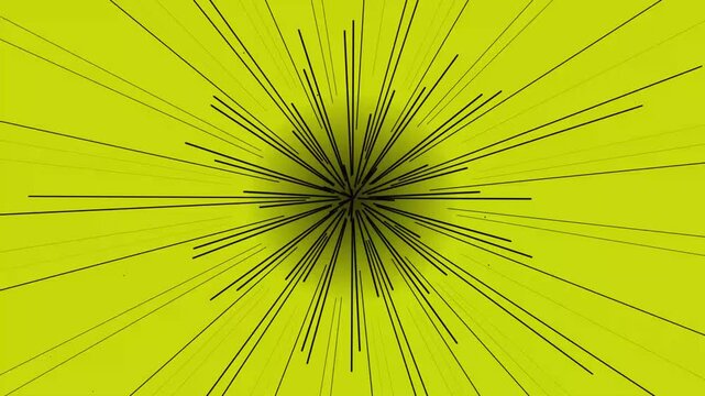 Abstract motion graphic of hyperspace warp speed travel in space