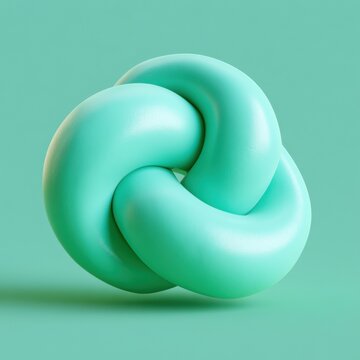 A soft clay toy sits on a mint background, showcasing its rounded and smooth shapes, encouraging touch and play for comfort.