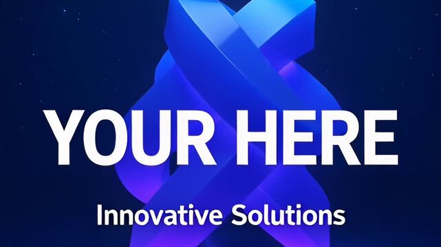 ?Dynamic glow effects reveal "your here" in abstract animation for innovative solutions