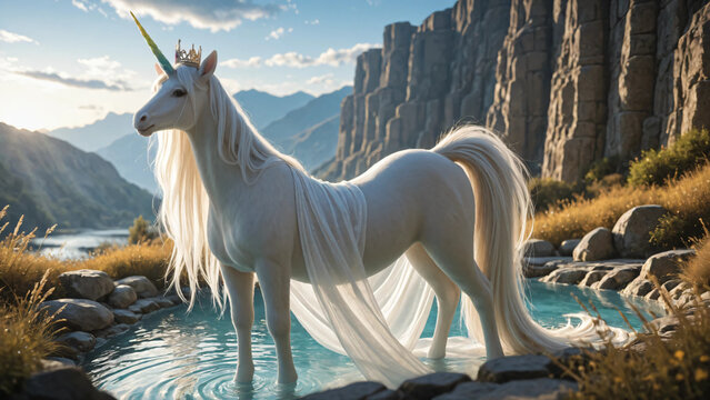 Mythical creatures and fantasy landscapes concept art