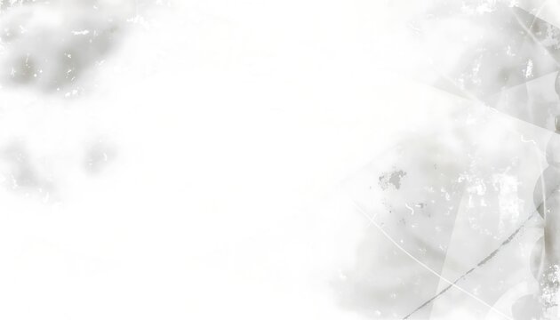 Abstract white grunge background with subtle geometric light shapes and distressed texture