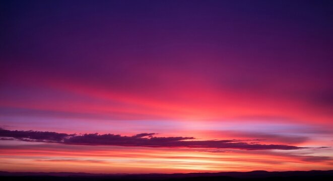Vibrant sunset sky colors
