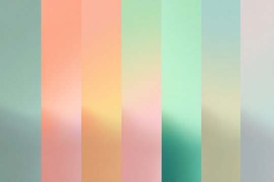 Radial pastel gradient pack with sherbet peach mint and teal bands for soft background and wallpaper design panels