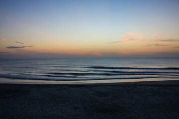 Fototapeta premium Sunrise View Over the Ocean at Corolla North Carolina in the Outer Banks