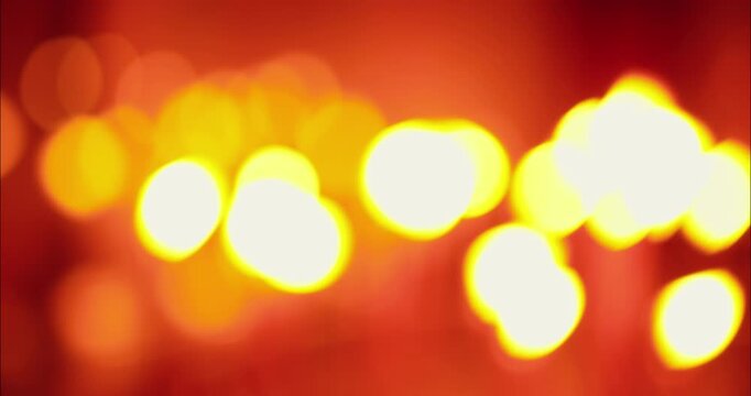 Bokeh lights of candles at a temple