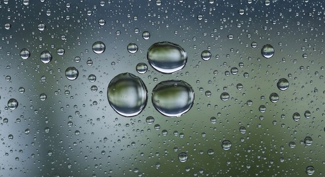 Water droplets abstract background