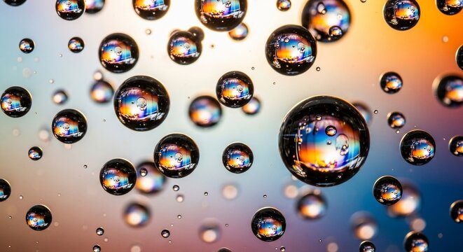 Water droplets abstract