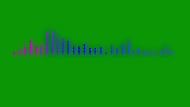 white sound wave spectrum animation on black background audio waveform visualization digital frequency meter lines music equalizer rhythm, voice recording signal effect modern. 4k