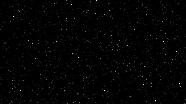 Space, brilliant stars scattering across a deep dark field, sudden radial light explosion, sparkling cosmic particles, dramatic flash effect, seamless abstract animation, black background