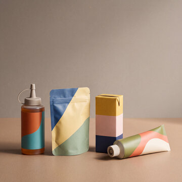 Playful Purposeful Food Packaging Concepts on Clean Studio Background