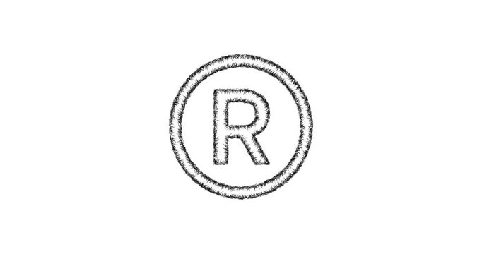Sketch trademark icon animation - smooth progressive reveal