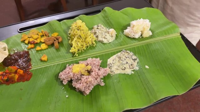 Home made onam sadhya