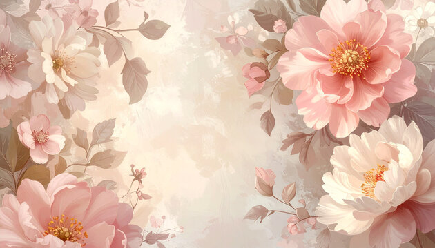 Watercolor floral arrangement