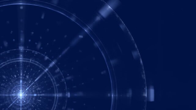 futuristic blue digital tunnel - high-tech data transmission pipeline, cyber security, network, quantum computing visualization, artificial intelligence processing speed,  technology infrastructure