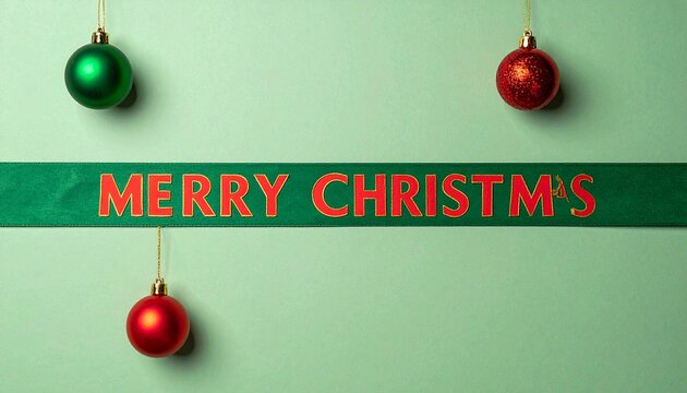 Blue holiday card with ornaments