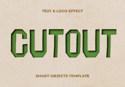 Cut Out Paper Text Effect For Poster And Branding Design