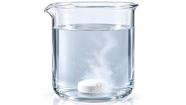 Pharmaceutical Tablet Dissolution in Glass Beaker