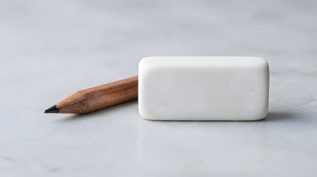 White chalk stick and shavings on neutral background for education and art projects