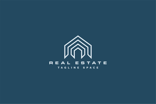 Real estate architecture logo with house design