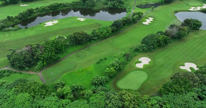 Golf course in shenzhen city, China