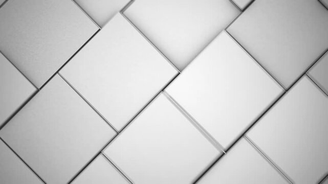 Abstract 3D White Tiles Extruded Technology Background
Abstract background with 3d extruded squares and offset motion with soft shadows and depth of field blur