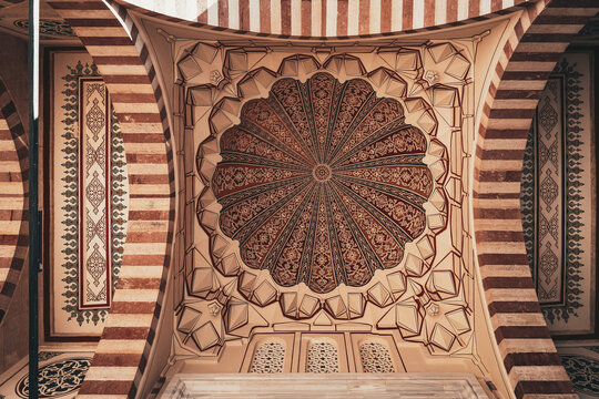 Interior of the Selimiye Mosque. The UNESCO World Heritage Site Of The Selimiye Mosque, Built By Mimar Sinan In.
