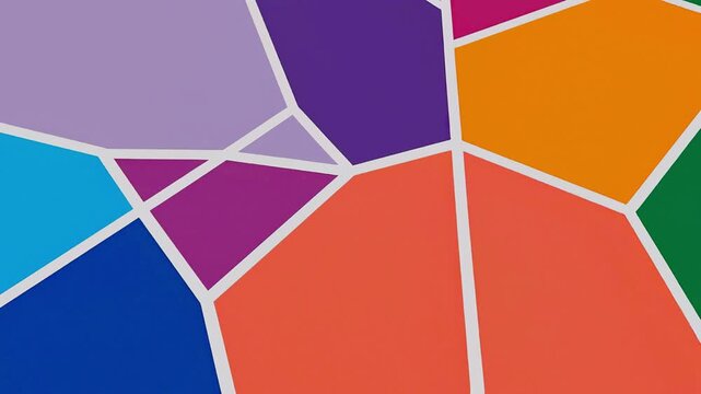Colorful Abstract Stained Glass Geometric Mosaic Background