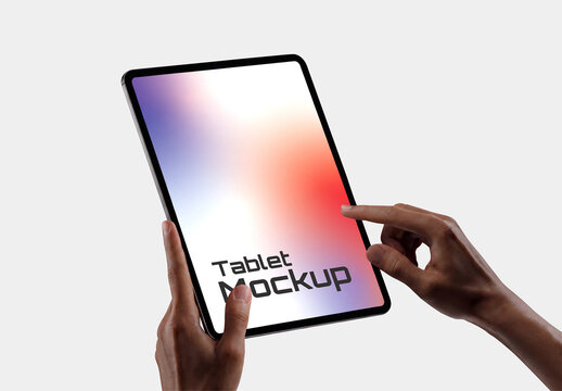 Tablet Screen PSD Mockup Template