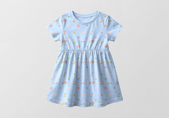 Girls Floral Dress Mockup