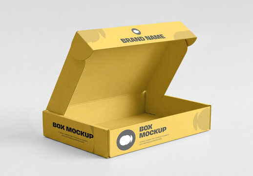 Open Mailer Box Mockup